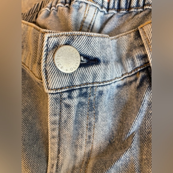 Alice Olivia LUIS DENIM CARGO PANT - Picture 4 of 5